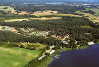 Campingplatz Havelberge am Woblitzsee in Gro&szlig; Quassow, Mecklenburgische Seenplatte, Deutschland