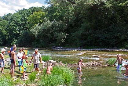 Camping La Vall�e Verte, Languedoc, Frankreich
