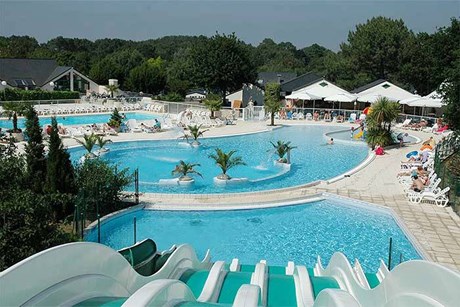 Camping Man� Guernehu�, Bretagne, Frankreich