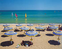 Italien, Campingplatz Bahia Domizia, Privatstrand