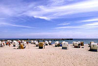 Deutschland, Ostseebad Dahme, Strand Campingplatz Zedano