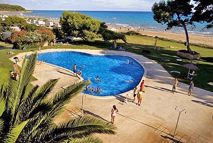 Camping Las Palmeras, Costa Dorada, Spanien